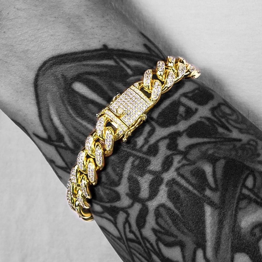 💎ONLY ONE💎12mm ICED OUT Cuban Link Bracelet
